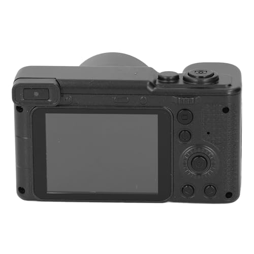 4K-Digitalkamera, Vlogging-Kamera, 32 GB Speicherkarte, Dual-Front, Echte Aufnahme 96 MP für (BLACK) von Cosiki