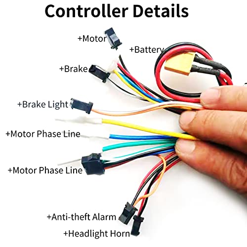 Ebike Controller, E Scooter mit Bürstenlosem Motor Controller E-Bike Controller 36V Ebike Controller für E-Bike Elektroroller (Cosiki6g8v973sqb-Y20420-2) von Cosiki