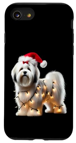 Hülle für iPhone SE (2020) / 7 / 8 Coton de Tulear Weihnachtsmannmütze Weihnachtsbeleuchtung Hundebesitzer Mama Papa von Coton de Tulear Christmas Products