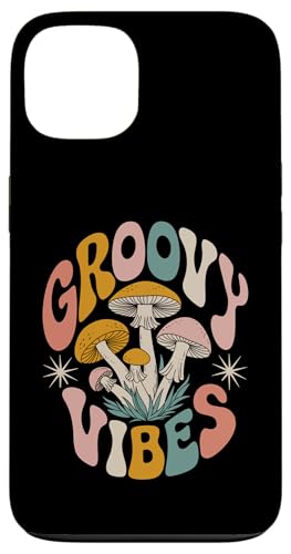 Hülle für iPhone 13 Groovy Mushroom 90er 80er Hippie Pilz Ästhetischer Wildpilz von Cottagecore Aestethic Mushroom Tees