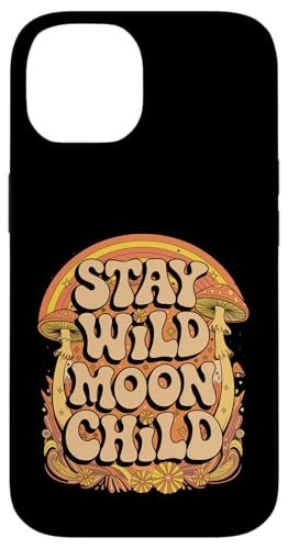 Hülle für iPhone 14 Stay Wild Groovy Mushroom Pilz Ästhetischer Wildpilz von Cottagecore Aestethic Mushroom Tees