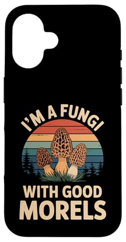 Hülle für iPhone 16 Morcheln Retro Pilz Pilz Aesthetic Wildpilz von Cottagecore Aestethic Mushroom Tees