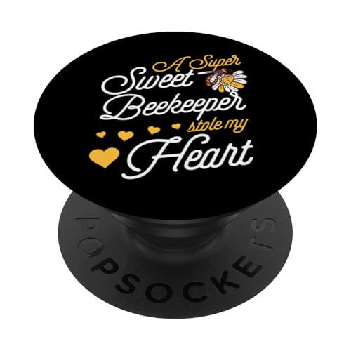 Ein supersüßer Imker hat mein Herz gestohlen Valentinstag PopSockets Klebender PopGrip von Cottagecore Bee Merch And Beekeeper Essentials