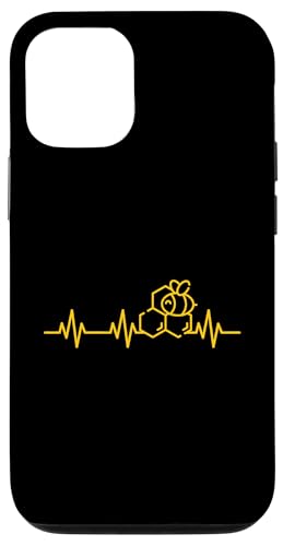 Hülle für iPhone 12/12 Pro Bee Heartbeat Life Heart Imkerei EKG Pulse von Cottagecore Bee Merch And Beekeeper Essentials