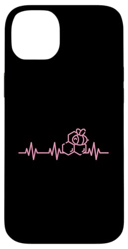 Hülle für iPhone 14 Plus Bee Heartbeat Life Heart Imkerei EKG Pulse von Cottagecore Bee Merch And Beekeeper Essentials