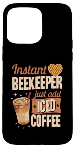 Hülle für iPhone 15 Pro Max Instant Imker Just Add Iced Coffee von Cottagecore Bee Merch And Beekeeper Essentials