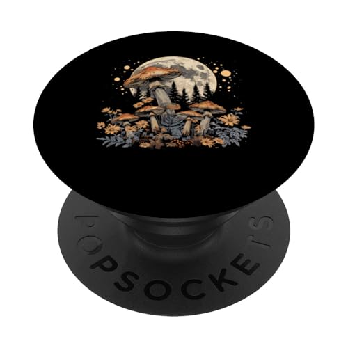 Cottagecore Ästhetisch Pilz Blume Mond Goblincore PopSockets mit austauschbarem PopGrip von Cottagecore Zubehör Ästhetische Kleidung Damen