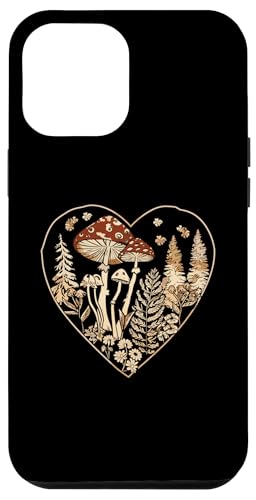 Hülle für iPhone 15 Pro Max Cottagecore Ästhetisch Pilz Blume Goblincore von Cottagecore Zubehör Ästhetische Kleidung Damen