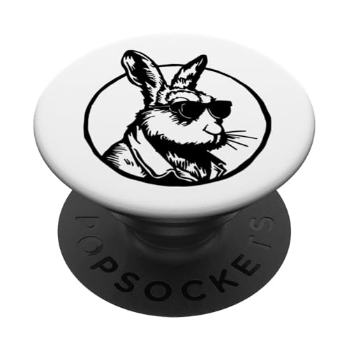 Hasen-Illustration PopSockets Klebender PopGrip von Cottontail Artworks