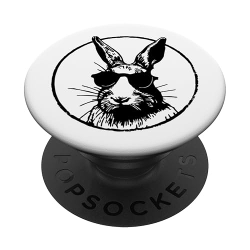 Hasen-Illustration PopSockets Klebender PopGrip von Cottontail Artworks