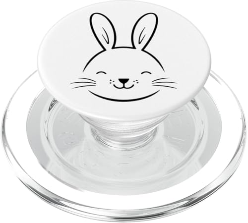 Hasen-Illustration PopSockets PopGrip für MagSafe von Cottontail Artworks