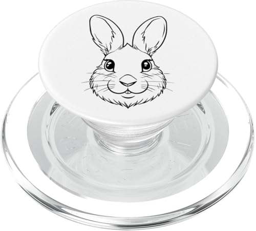 Hasen-Illustration PopSockets PopGrip für MagSafe von Cottontail Artworks