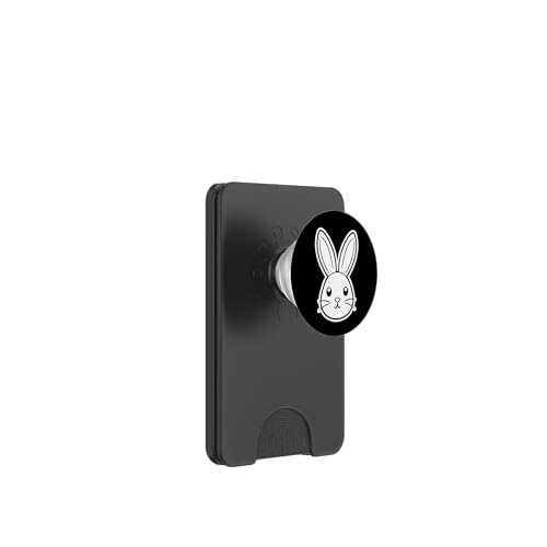 Hasen-Illustration PopSockets PopWallet für MagSafe von Cottontail Artworks