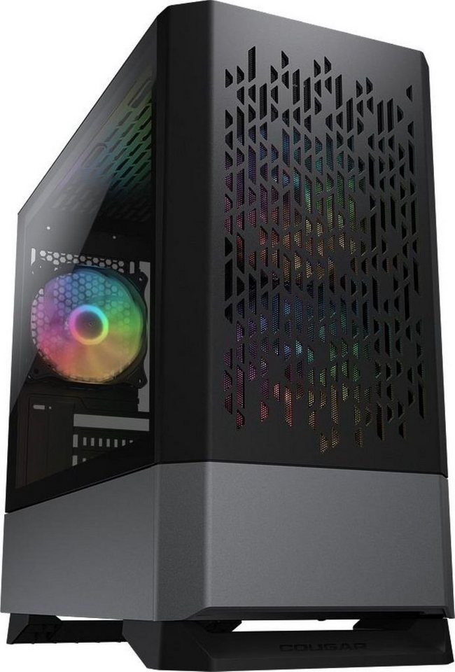 Cougar PC-Gehäuse Mid Tower Gehäuse MG140 Air RGB, schwarz von Cougar