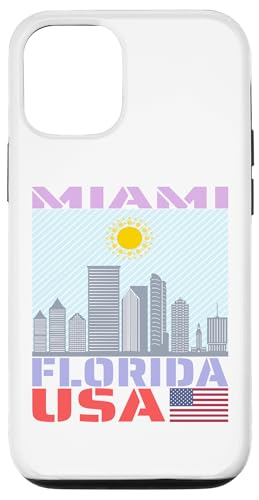 Hülle für iPhone 13 Miami City Skyline – Landstadt Skyline Wahrzeichen Souvenirs von Country City Skyline Landmark Souvenirs