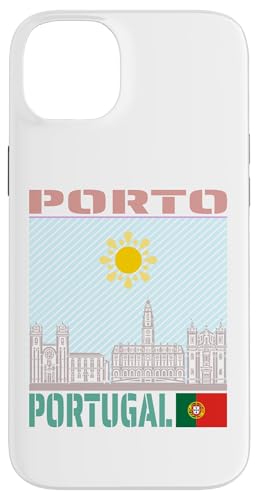 Hülle für iPhone 14 Plus Skyline von Porto Portugal - Landstadt Skyline Wahrzeichen von Country City Skyline Landmark Souvenirs