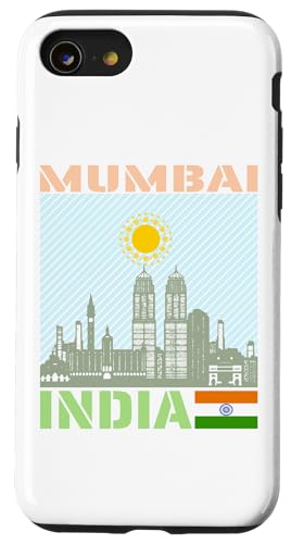 Hülle für iPhone SE (2020) / 7 / 8 Mumbai India Skyline Country City Skyline Wahrzeichen Souvenirs von Country City Skyline Landmark Souvenirs