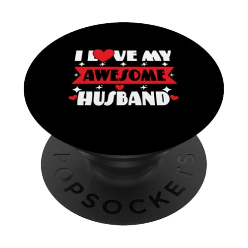 Ich liebe meinen tollen Ehemann, Paare, Ehefrau, Valentinstag PopSockets Klebender PopGrip von Couple Teez