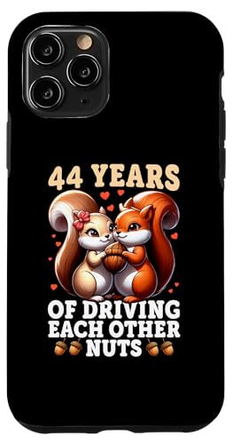 Hülle für iPhone 11 Pro 44. Hochzeitstag - 44 Jahre Ehe Lustiges Paar von Couple Wedding Anniversary Funny Tees