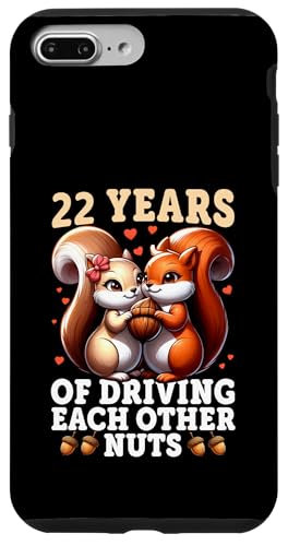 Hülle für iPhone 7 Plus/8 Plus 22. Hochzeitstag - 22 Jahre Ehe lustiges Paar von Couple Wedding Anniversary Funny Tees