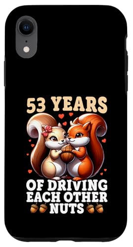 Hülle für iPhone XR 53. Hochzeitstag - 53 Jahre Ehe lustiges Paar von Couple Wedding Anniversary Funny Tees