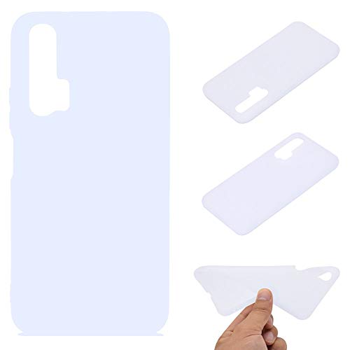 CoverKingz Case kompatibel mit Honor 20 Pro - Silikon Handyschutz Hülle Slim - dünne Handyschale Matt Weiß von CoverKingz