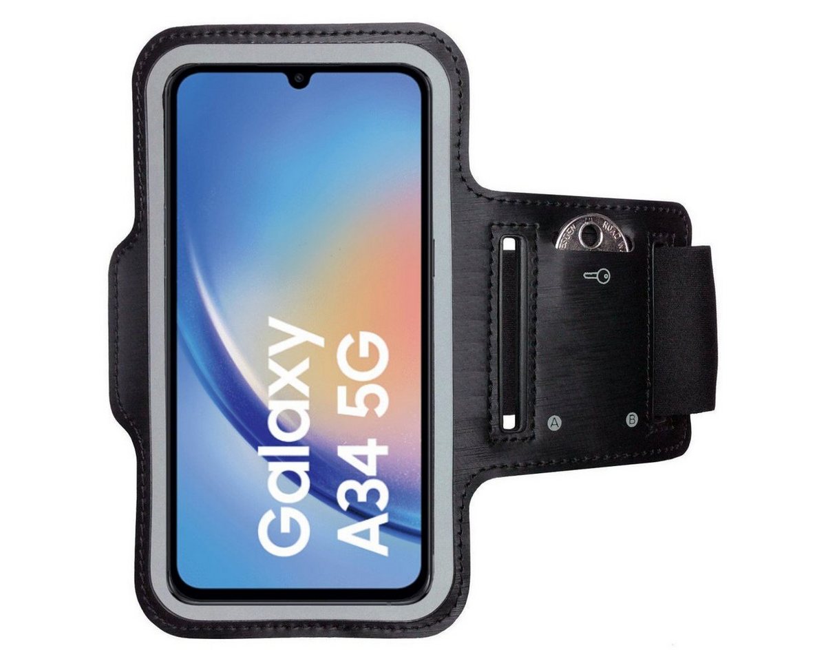 CoverKingz Handyhülle Sportarmband für Samsung Galaxy A34 Sport Fitness Armband Hülle von CoverKingz