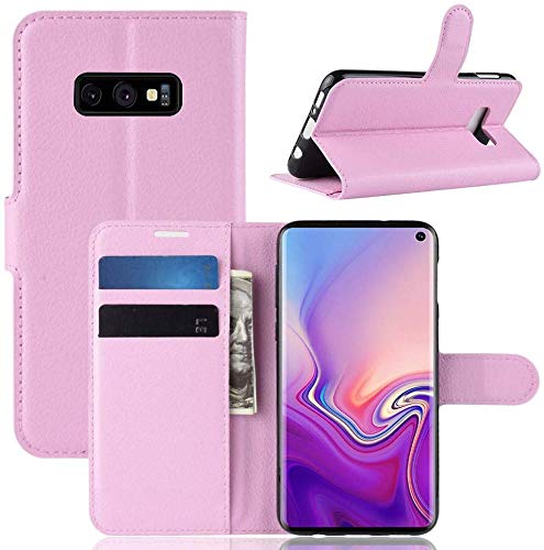 CoverKingz Klapphülle kompatibel mit Samsung Galaxy S10e - Schutzhülle mit Kartenfach zum aufklappen - Klapphandyhülle Case klappbar Pink von CoverKingz