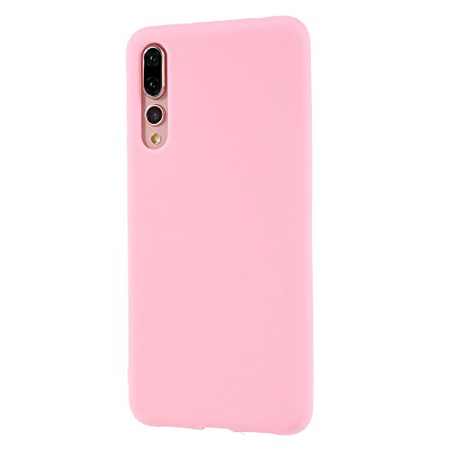 CoverKingz Silikon Handy Hülle kompatibel mit Huawei P20 Pro - Handycover Backcover Silikoncover Weich - dünne Smartphonehülle Slimcase Matt Rosa von CoverKingz