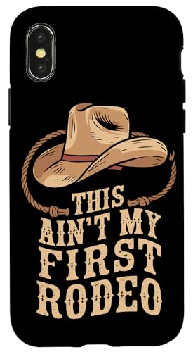 Hülle für iPhone X/XS Cowboystiefel Ranch Cowboy Lifestyle Western Thema Cowgirl von Cowboy Western Rodeo Country Wild West Lasso