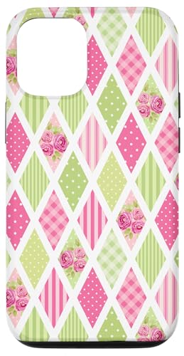 Hülle für iPhone 12/12 Pro Romantisierende Frühlings-Pastellkreide mit blühenden Blumen von Cozy Spring Aesthetic Cute Pink Flower Patterns