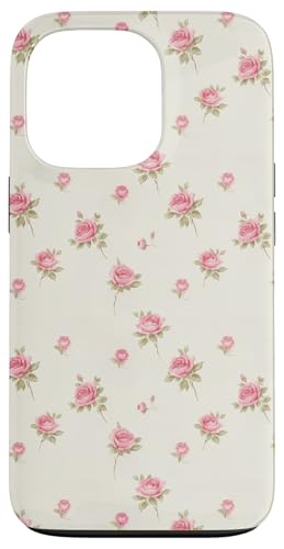 Hülle für iPhone 13 Pro Romanticizing Spring Cottagecore Skurrile Blumen-Pastellkreiden von Cozy Spring Aesthetic Cute Pink Flower Patterns