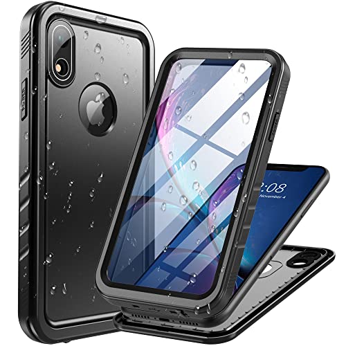 Cozycase für iPhone XR wasserdichte Outdoor Hülle - 360 Grad Panzerhülle Stoßfest Komplettschutz Staubschutz【2m Sturzfest Armor Protective Hardcase】 von Cozycase