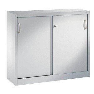 CP Schiebetürenschrank C 2000 Acurado, 2046-00 S10097 lichtgrau 2 Fachböden 120,0 x 40,0 x 97,5 cm von Cp