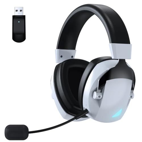 Cpolebev Kabelloses Gaming-Headset mit Mikrofon, 2,4 G Bluetooth-Kopfhörer, USB 3,5 Mm, Kabelgebunden, 3 für PC, Laptop, für, für, von Cpolebev