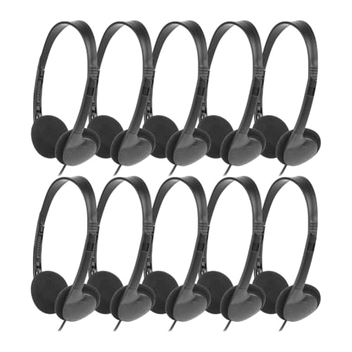 Cpolebev Kopfhörer für Den Unterricht, 10er-Pack für die Schule, Ohrhörer 3,5 mm Audio-Headset für Schüler, Kinder, Kleinkinder, Teenager von Cpolebev