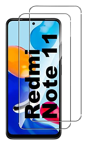 [2 Stück] Kompatibel mit Redmi Note 11 / Redmi Note 11s displayfolie Schutzglas Schutzfolie Displayschutzfolie [Blasenfrei] [HD] [9H Härte] [2.5D Rand] [Anti-Kratzen] von Cracksin