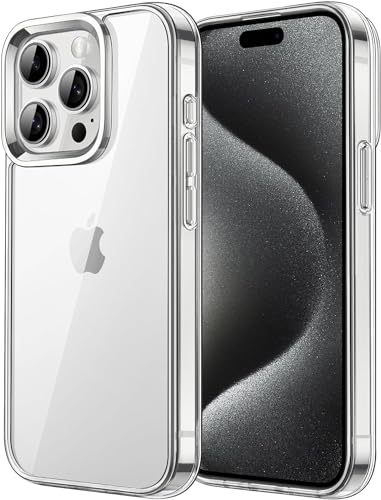 Cracksin Klar Silikon Hülle für iPhone 15 Pro Max Transparent Ultra Dünne klare weiche TPU Handyhülle Flexible Crystal Clear Case Cover Bumper Rückseite (HD Klar) von Cracksin
