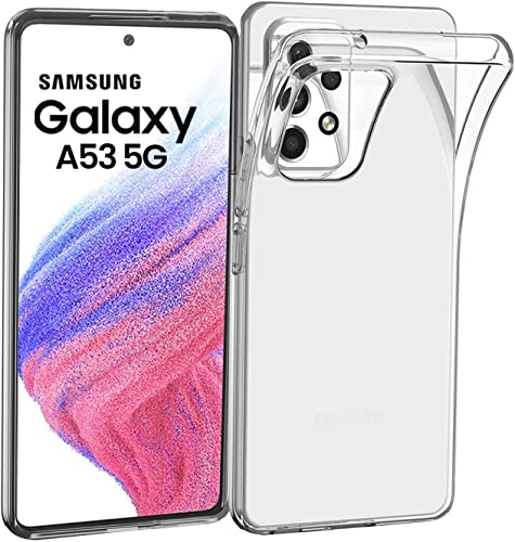 Klar Silikon Hülle für Samsung Galaxy A53 5G Transparent Ultra Dünne klare weiche TPU Handyhülle Flexible Crystal Clear Case Cover Bumper Rückseite Klar Silikon Hülle für Samsung Galaxy A53 5G Transparent Ultra Dünne klare weiche TPU Handyhülle Flexible Crystal Clear Case Cover Bumper Rückseite von Cracksin