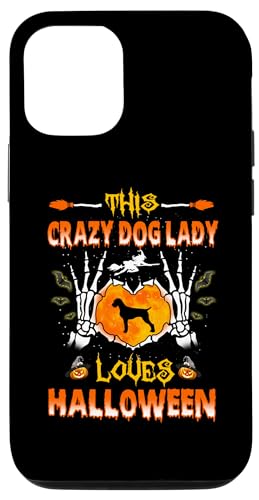 Hülle für iPhone 13 This Crazy Dog Lady German Wirehaired Loves Halloween von Crazy Dog Lady Funny Puppy Dog Halloween Costume