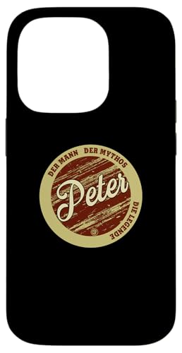 Hülle für iPhone 14 Pro Peter Der Mann der Mythos die Legende Vornamen von Crazy Shirt Factory