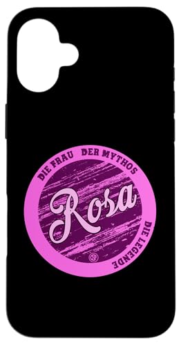 Hülle für iPhone 16 Plus Rosa Die Frau der Mythos die Legende Vornamen von Crazy Shirt Factory