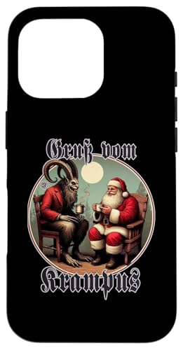 Hülle für iPhone 16 Pro Gruß Vom Krampus Weihnachten Sagenfigur von Crazy Shirt Factory