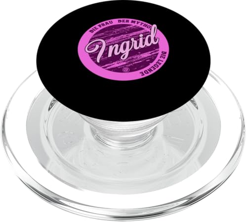 Ingrid Die Frau der Mythos die Legende Vornamen PopSockets PopGrip für MagSafe von Crazy Shirt Factory