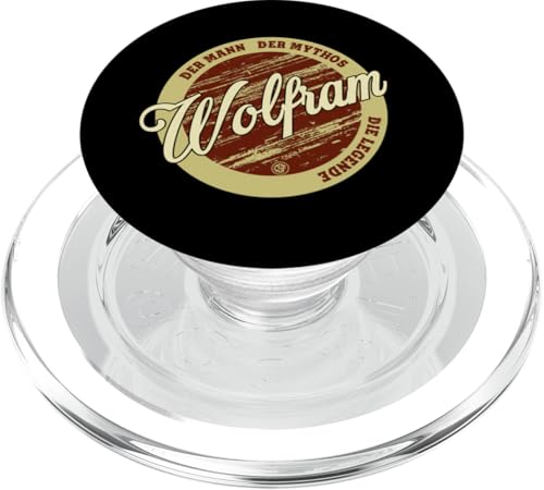 Wolfram Der Mann der Mythos die Legende Vornamen PopSockets PopGrip für MagSafe von Crazy Shirt Factory