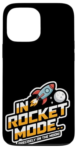 Hülle für iPhone 13 Pro Max Im Raketenmodus... genau auf dem Mond! von CreaStyle-KT