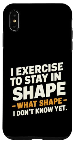 Hülle für iPhone XS Max Ich mache Sport, um fit zu bleiben... von CreaStyle-KT