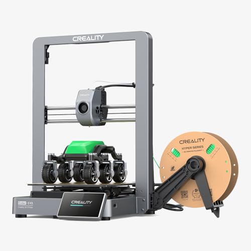 Creality Ender-3 V3 3D Drucker, Vollmetallgehäuse mit Core-XZ für eine Druckgeschwindigkeit von 600 mm/s Direktextrusion, 60W 300℃ Hotend, Zwei leistungsstarke Lüfter für sofortige Kühlung von Creality