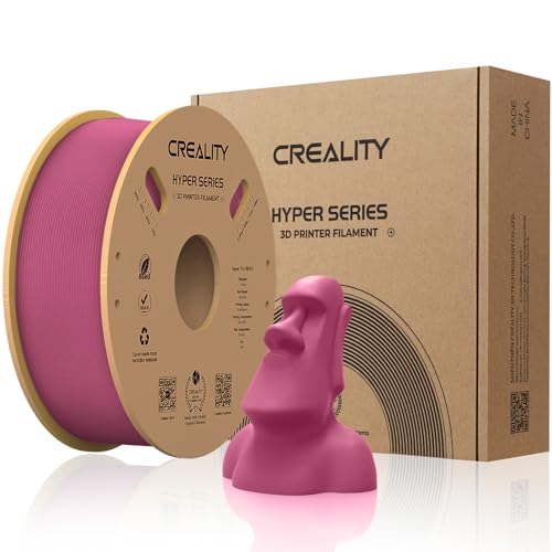 Creality offizielles 3D Drucker Filament, Hyper PLA High Speed Filament, 1.75mm 3D Druck Filament für Hochgeschwindigkeitsdruck, Maßgenauigkeit +/-0.02mm, 1kg/Spule - Erdbeerrot von Creality