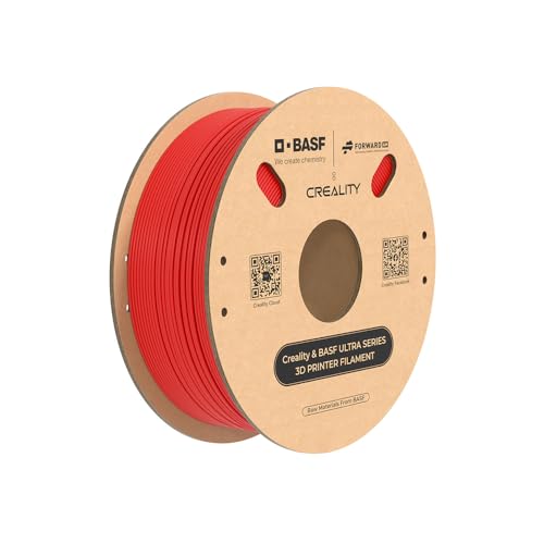 Creality & BASF ULTRA PLA 1,75 mm 3D Druckfilament 1 kg, Maximale Druckgeschwindigkeit bis zu 600 mm/s Maximaler Systemdurchfluss bis zu 30 mm³/s(Rot) von Creality